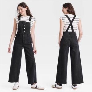 Target Women's Charcoal Denim Overalls